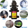 12V DC Diaphragm Fresh Water Spray Pump, 1.2 GPM (4.5 L/Min) 85 PSI, Self Priming Sprayer Pump with Pressure Switch for Caravan RV Marine Boat Lawn Car washing. 