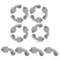 1/2 Inch Liquid Tight Connector PVC Flexible Electrical Conduit Fittings 90 Degree Conduit Connector Fittings(16 Pieces). 