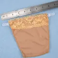 Lace Bra clip-on panel Seamless Adjustable Mock Lace mock camisole Clip-on Soft fabric Cleavage insert for  wear Party or event Deep neckline tops Nursing or breastfeeding moms Modesty cover up. 