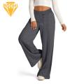 Women Straight Leg Sweatpants Comfortable Wide Leg Sweatpants with Pockets for Women Elastic Waist Lounge Pants for Sports Leisure Women Casual Pants with Drawstring Waistband. 