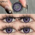 Xujiguanghui ZEBF--UYAAI 1 Pair Purple Lenses for Eyes Color Contacts Anime Colored Lens Violet Pupils for Woman Y2K Lenses for Natural Eyes. 