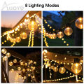 Auoyo LED String Lights Solar Camping Bulb String Outdoor String Lights Garden Decoration String Lights with Warm LED Bulbs for Indoor Outdoor Waterproof Patio Garden Holiday Home Wedding Party Decorations. 