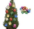 Christmas 12pcs Mini Gift Box Hanging Ornaments Decoration Set - Xmas Tree Square Gift Box Decoration Items - Christmas Decoration (12 Pcs). 