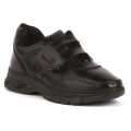 SKYRUNNER Black Velcro School Shoes For Children - APOLLO. 