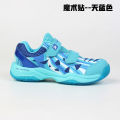 Summer Primary School Student Badminton Shoes Breathable Velcro Boys and Girls Sports Shoes Non-Slip Wear-Resistant Tendon Bottom. 