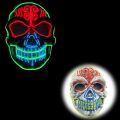 halloween mask Glowing Cosplay Mask Horror Skull Smiling Face Joker Japanese Anime LED Mask For Halloween Birthday Party SuppliesParty Tableware. 