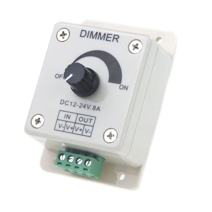 DC 12V-24V LED Dimmer Controller Adjust Single Color For 5050 3528 LED Strip