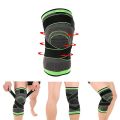 1PC Elastic Bandage Pressurized Knee Pads Knit Knee Support Protector Fitness Sport Running Muscle Pain Relief Joint Protective Gears. 