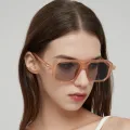 【Hot demand】Retro Double Bridge Women's Sunglasses Fashion Leopard Sun Glasses Trendy Street Wear Shades Men's Shades UV400 Eyewear. 