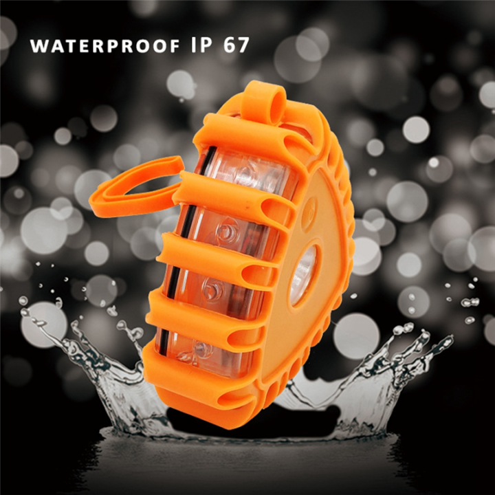 3Piece%20Roadside%20Safety%20Warning%20Lights%20Warning%20Light%20Roadside%20Warning%20Safety%20Disc%20Beacon%20Flashing%20Flare%20Kit%20,Triangle%20-%20Image%206