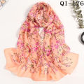 Hot Fashion Women Foulard Bandana Dot Scarf Chiffon Georgette Long Shawl Summer Scarf Sunscreen Elegant. 