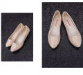 【ETOP】Summer Shoes Work Pumps Korean Style Pointed Candy Color Flat-Heeled Patent Leather Women's Shoes White Shoes Sweet Ladies' Shoes. 
