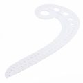 SODIAL(R) 11.8" Long Comma Shaped Plastic Transparent French Curve Ruler Spline. 