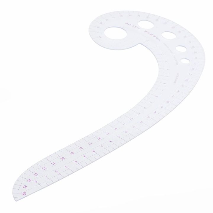 SODIAL(R)%2011.8"%20Long%20Comma%20Shaped%20Plastic%20Transparent%20French%20Curve%20Ruler%20Spline%20-%20Image%204