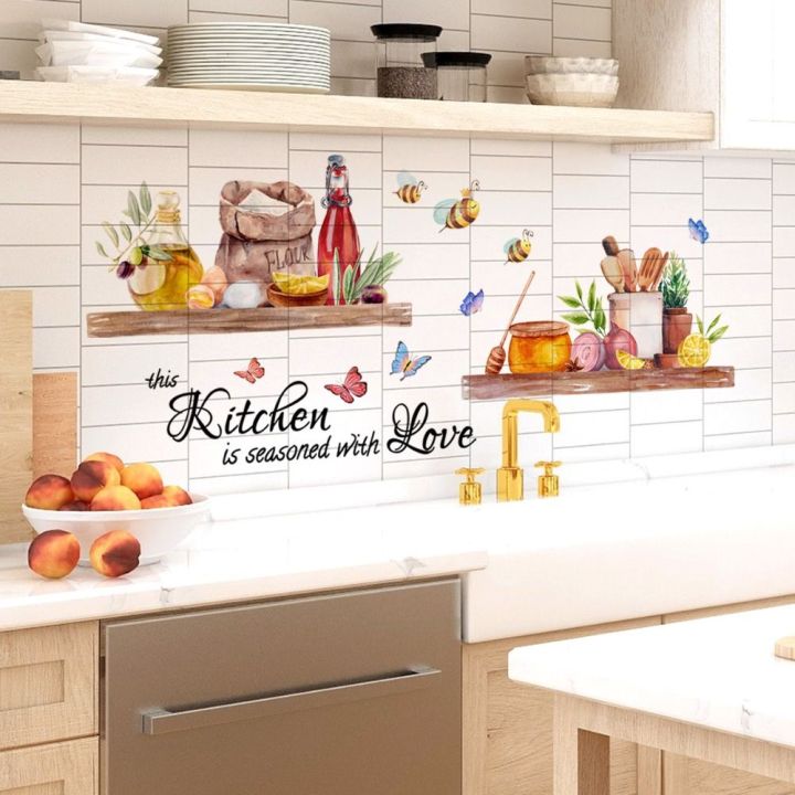 Removable%20Bee%20Butterfly%20Wall%20Sticker%20Beautiful%20Waterproof%20Self-adhesive%20English%20Kitchen%20Sticker%20English%20Kitchen%20Kitchen%20Decal%20Home%20Decor%20-%20Image%207