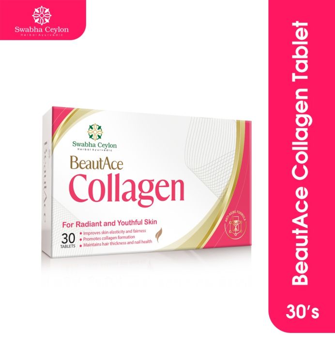 Swabha Ceylon Beautace Collagen Tablet 30pcs