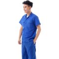 Summer Thin Short-Sleeved Work Clothes Suit Blue Long Sleeved Washed Cotton Men and Women Labor Protection Clothing Auto Repair Factory Work Clothes. 