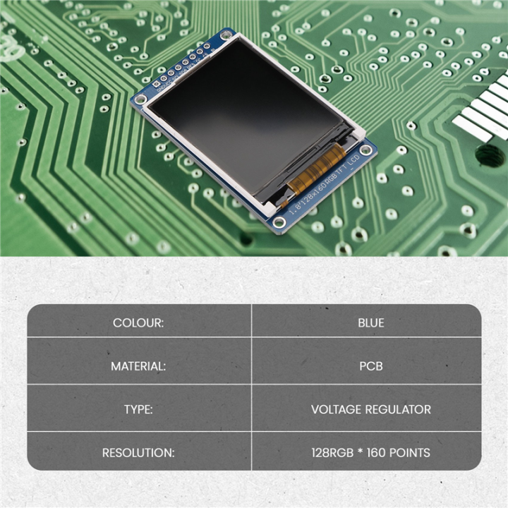 1.8%20Inch%20LCD%20Display%20Module%20Full%20Color%20128x160%20RGB%20SPI%20TFT%20LCD%20Display%20Module%20ST7735S%203.3V%20Replace%20OLED%20Power%20Supply%20-%20Image%203