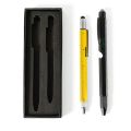 Mens Gifts for Christmas, 9 in 1 Multi Tool Pen Set, Gadgets for Mens Stocking Stuffers for Dad Grandpa Gifts Easy to Use Yellow+Black. 