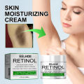 Body lotion, armpits, legs, knees, melanin, intimate parts, beauty, health. 