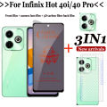 BLKNAIM 3in1 Full Cover Anti-Spy Screen Protector For infinix Hot 40 Hot 40i Hot 40pro Privacy Glass Hot 40pro Tempered Glass Le. 