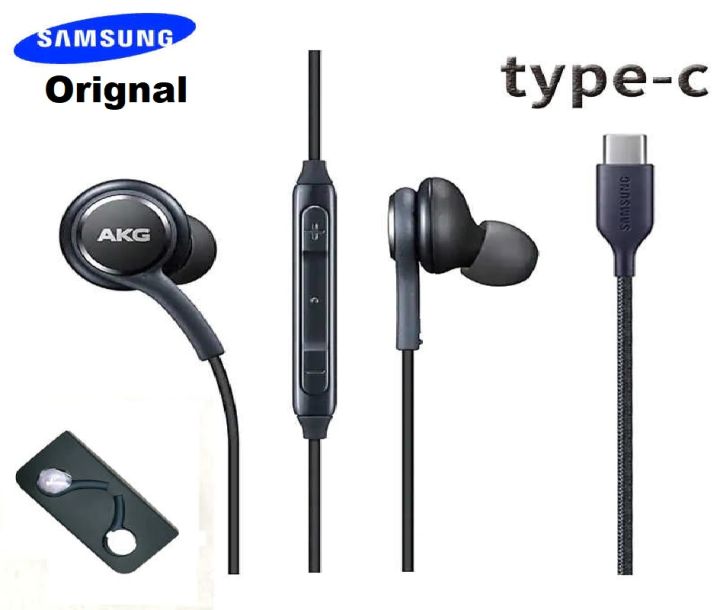 Samsung Earphones EO IG955  Headset In-ear 3.5mm Type c with Mic Wired for Galaxy S20 note10 S10 S10+ S9 S8 S8+ S7 S6  A20 A20S A21 A12 A30S M30S A21S A11 M11 M20 M31 M21 M30 A50 A30 A51 A70 A71 A32 A52 M02S A20e