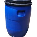 Empty HDPE plastic Blue Drum 50 Litres. 