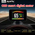 P16 Head up Display OBD Smart HUD Auto Digital Meter OBD2 Port Warning Windshield Alarm System. 