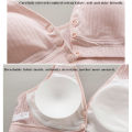 【ETOP】 Ready Stock M-3XL Pregnant Women Cotton Underwear Vest No Steel Ring Bra Maternity Push Up Bra Plus Size Breathable Front Buckle Large size Breastfeeding Bra comfy no wire Nursing Cover Bra. 