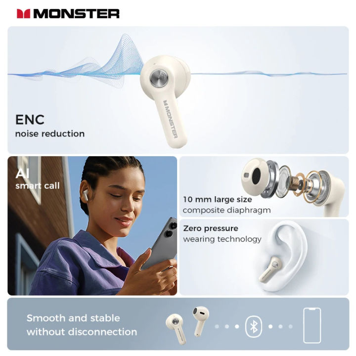 Monster%20Earbuds%20N-Lite%20207%20Bluetooth%20TWS%20EarPods%20IPX5%20Waterproof%20Headset%20ENC%20Noise%20Reduction%20Earphone%20With%20Mic%20-%20Image%206
