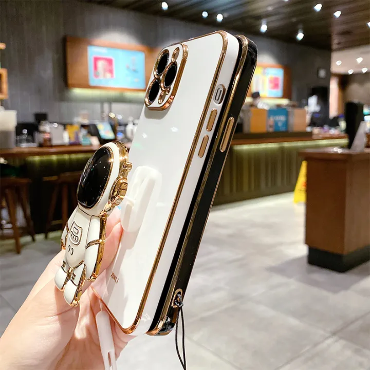 LECOMES%20for%20Xiaomi%20Redmi%20Note%208%20Pro%20Back%20Cover%20with%20Lanyard%20Astronaut%20Folding%20Bracket%20Stand%20Luxury%206D%20Plating%20Square%20Stylish%20Girls%20Phone%20Case%20Soft%20Silicone%20Mobile%20Cases%20Pouch%20-%20Image%208