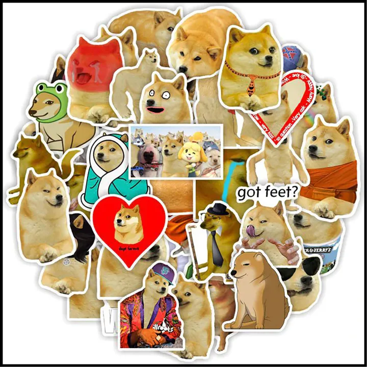 20/40pcs%20Dog%20Meme%20Stickers%20Shiba%20Inu%20Social%20Media%20Meme%20Stickers%20for%20Laptop%20Scrapbook%20Journal%20Kids%20Girls%20Boys%20Stickers%20-%20Image%204