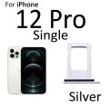 iPhone 12 Pro Sim Tray Silver colour sim tray. 