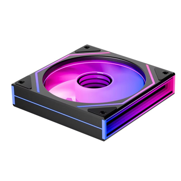 ARGB Fan 120mm for PC Case: PWM 4-Pin CPU Cooling, 3-Pin 5v RGB 12cm Gaming Computer Fan with Reverse Function
