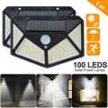 100 LED Solar Lights Outdoor Lighting Lamp Solar Powered Light Waterproof PIR Motion Sensor LED Street Light for Garden Decoration. 