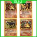 Pokemon Basic Set 1996 Year English Cards Pikachu DIY Game Pokemon Shining Charizard Game Collection Cards Gift Toys. 