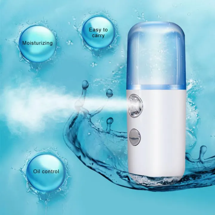 30ml Rechargeable Mini Humidifier Mist Maker Portable Small Wireless Nano Personal Face Sprayer Cool Mist Maker Fogger Humidifier