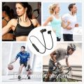 Headphones with microphone plugs, wireless in-ear sound, sports waterproof ear, bluetooth headphones, stereo magnetic wireless headphones. 