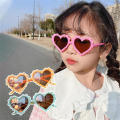 Plastic Cartoon Heart Sunglasses Shades UV400 Children Sunglasses Baby Sunglasses for Kids Party accessories Outdoor activities Beachwear Summer Kids . 