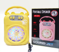 HF-331 New Design DJ Speaker 3inch Small Good Quality Speaker With Coloured Lights. 