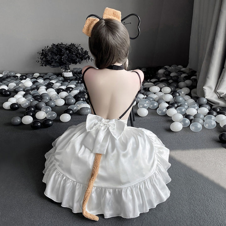 Hot%20French%20Maid%20Cosplay%20Costume%20Women%20Servant%20Girl%20Uniform%20Lolita%20Dress%20Lingerie%20Outfit%20Animal%20Dog%20Role%20Play%20Clothes%20-%20Image%204