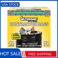 zip lock bags Trash Bags Ultrasac - Extra Heavy Duty Contractor Bags, 42 Gallon, 4 Mil, 48 x 33, Black, 32 CountShipping Bags. 