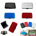 RFID Scan Protected Aluminium Hard Case Security Wallet Bank Credit Card Holder. 