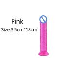 18+ Strapon Peniss Pink Color Length 18cm Width 3.5cm Silicon Jelly Dilddo With Belt Sex Toy. 