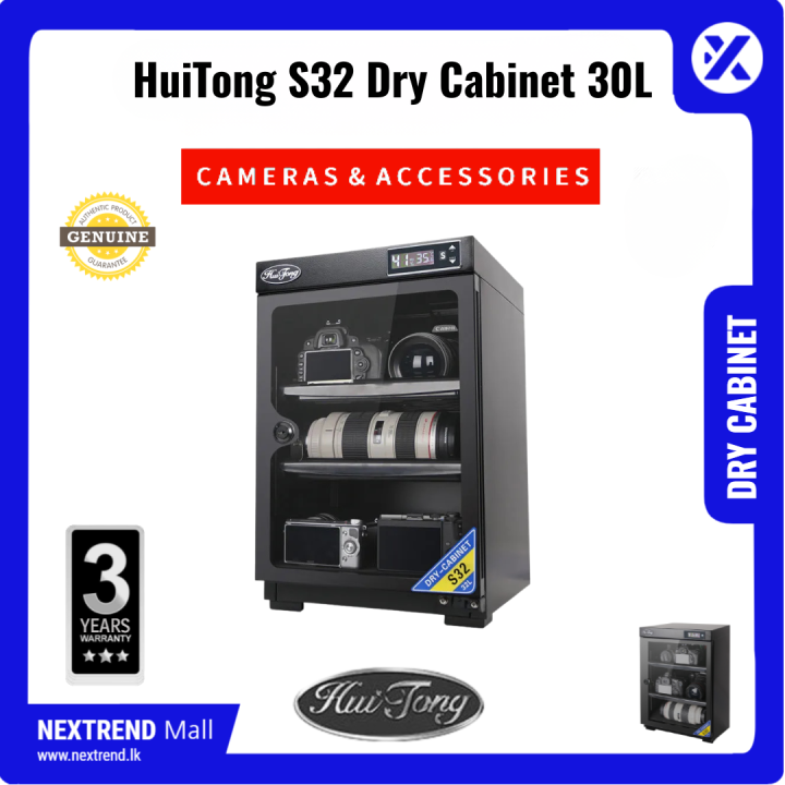 Original HuiTong S32 Dry Cabinet Box 30L Liters Electronic Digital Display With Manual Humidity Controller SLR DSLR Lens Camera Lenses - Humidity Moisture Protection Storage Box Container Canon Nikon Son-y Godox Yongnuo Panasonic S32 Dry Box Storage