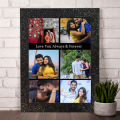 A3 Size Personalised photo frame- Black dot frame 1 photo -9. 