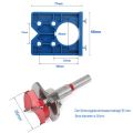 Concealed Hinge Jig Forstner Bit Sets-35mm Hinge Hole Cutter for Cabinet Hinges and Mounting Plates. 
