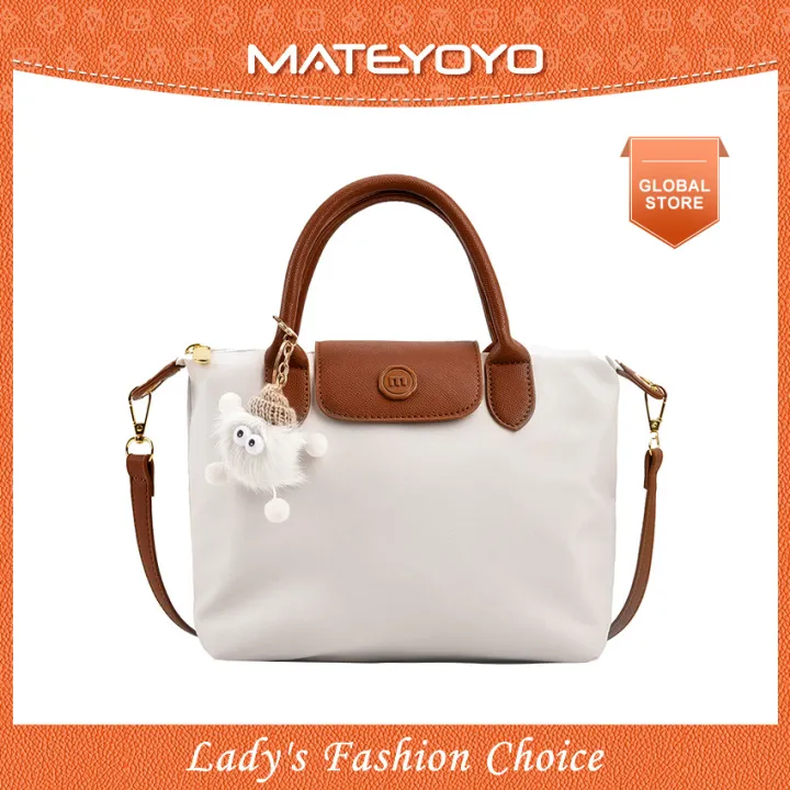 MATEYOYO Women Handbag Korean Sling Bag Ins Fashion Shoulder Bag Dual Use Leisure Style Casual Summer Hand Bag Messenger Bag Women Beach Bag Oxford Bag