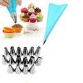 16 Pieces Cake Decorating Kit Supplies Set Tools Piping Tips Pastry Icing Bags Nozzles Piping Bag Cake decoration tools kitchen accessories baking tools.. 