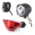 Ebike Light Set Include Ebike Headlight Electric Bike Tail Lamp DC 6V 12V 24V 36V 48V 52V LED Electric Bike Light. 